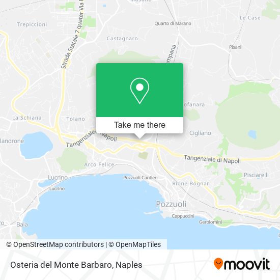 Osteria del Monte Barbaro map