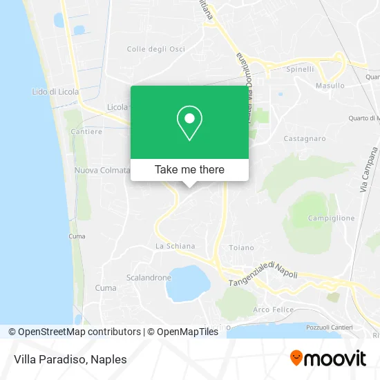 Villa Paradiso map