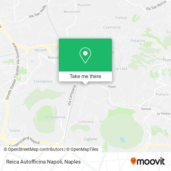 Reica Autofficina Napoli map