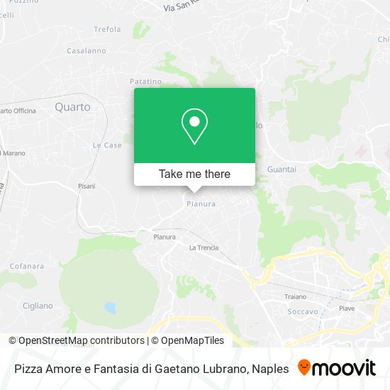 Pizza Amore e Fantasia di Gaetano Lubrano map