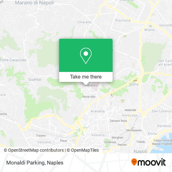 Monaldi Parking map
