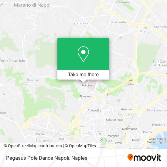 Pegasus Pole Dance Napoli map