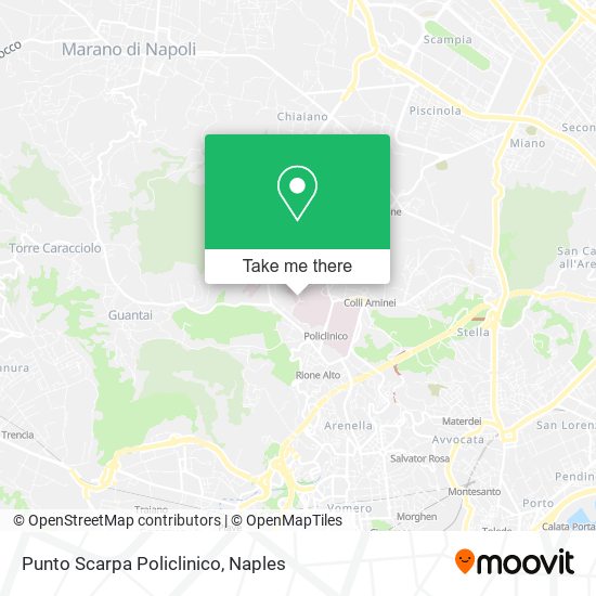 Punto Scarpa Policlinico map