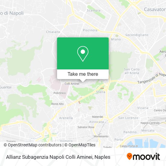Allianz Subagenzia Napoli Colli Aminei map