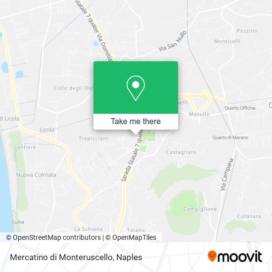 Mercatino di Monteruscello map