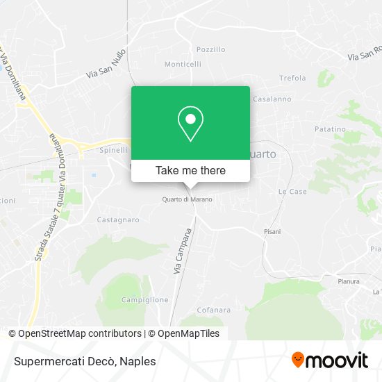 Supermercati Decò map