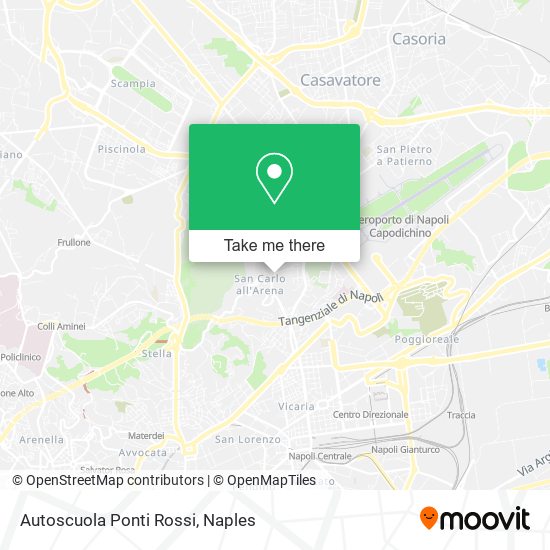 Autoscuola Ponti Rossi map