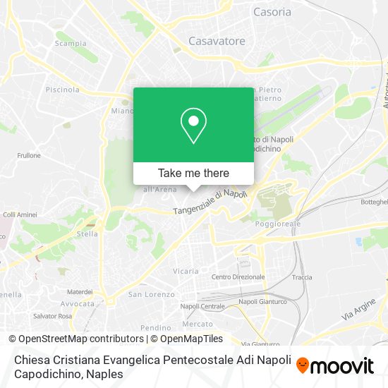 Chiesa Cristiana Evangelica Pentecostale Adi Napoli Capodichino map