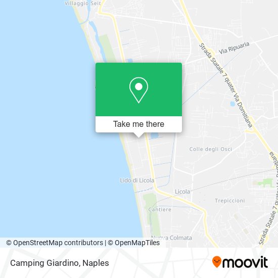 Camping Giardino map