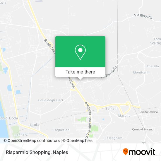 Risparmio Shopping map