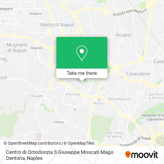 Centro di Ortodonzia S.Giuseppe Moscati Mago Dentista map