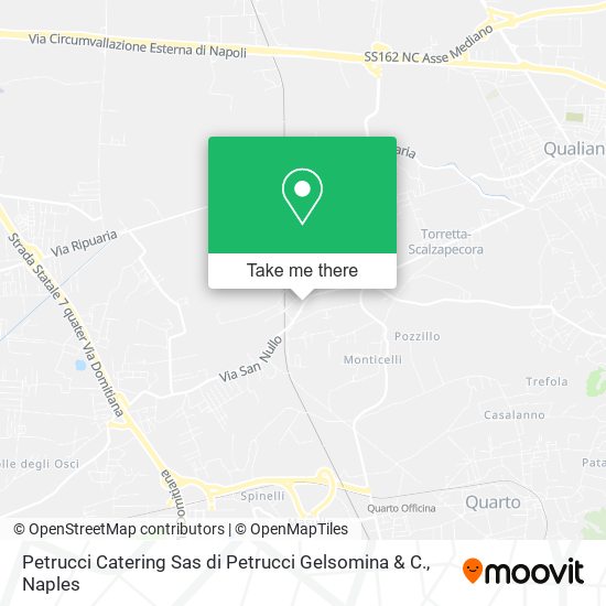 Petrucci Catering Sas di Petrucci Gelsomina & C. map