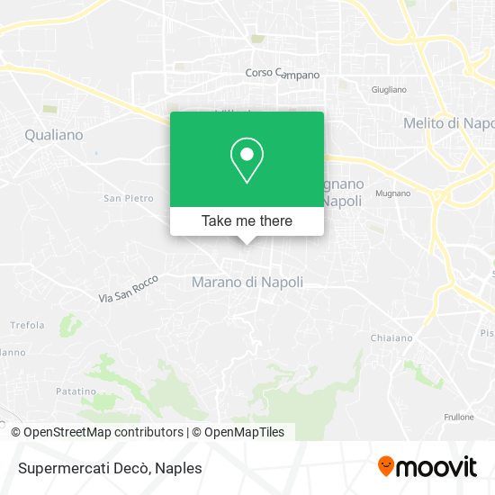 Supermercati Decò map
