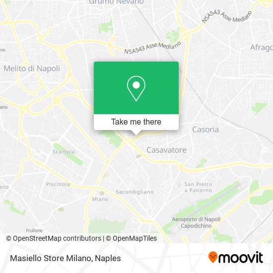 Masiello Store Milano map