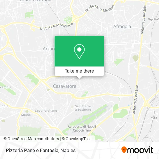Pizzeria Pane e Fantasia map