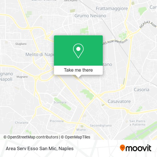 Area Serv Esso San Mic map