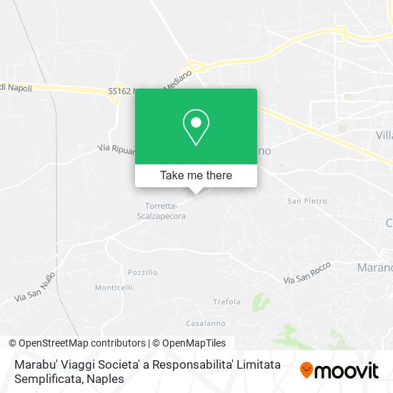 Marabu' Viaggi Societa' a Responsabilita' Limitata Semplificata map