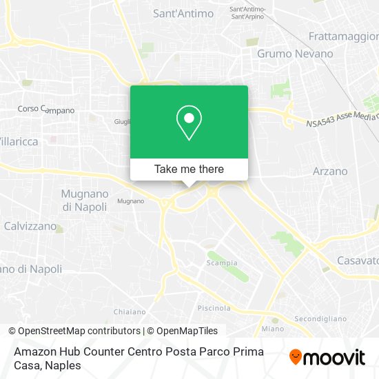 Amazon Hub Counter Centro Posta Parco Prima Casa map