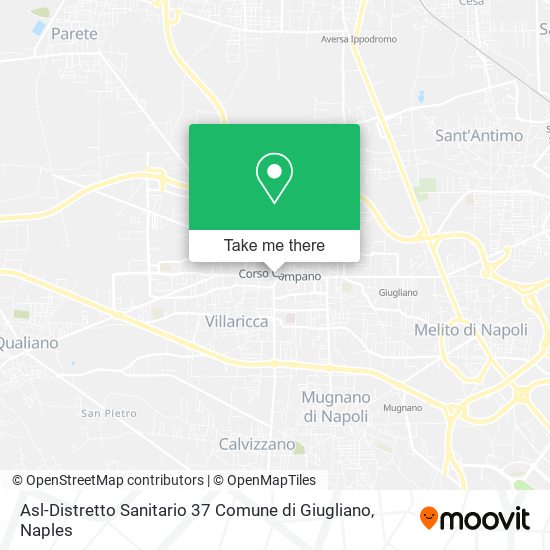 Asl-Distretto Sanitario 37 Comune di Giugliano map