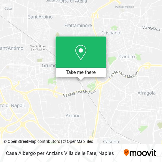 Casa Albergo per Anzians Villa delle Fate map