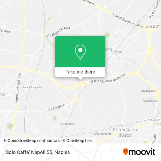 Solo Caffe' Napoli 55 map