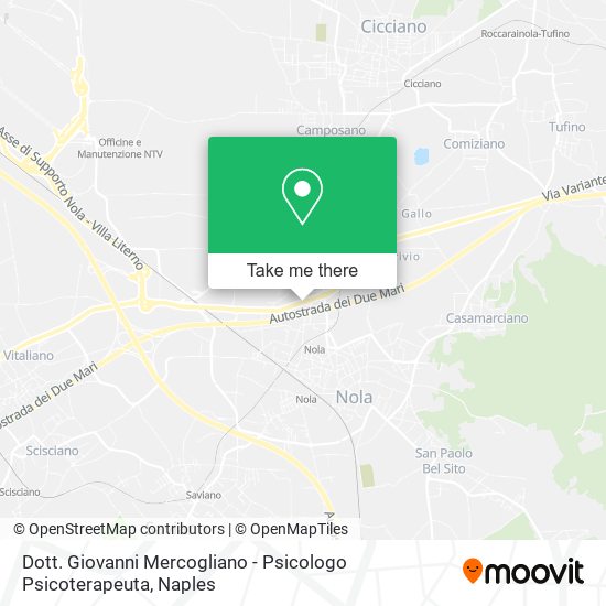 Dott. Giovanni Mercogliano - Psicologo Psicoterapeuta map