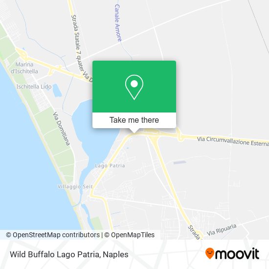 Wild Buffalo Lago Patria map