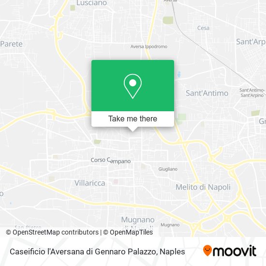 Caseificio l'Aversana di Gennaro Palazzo map