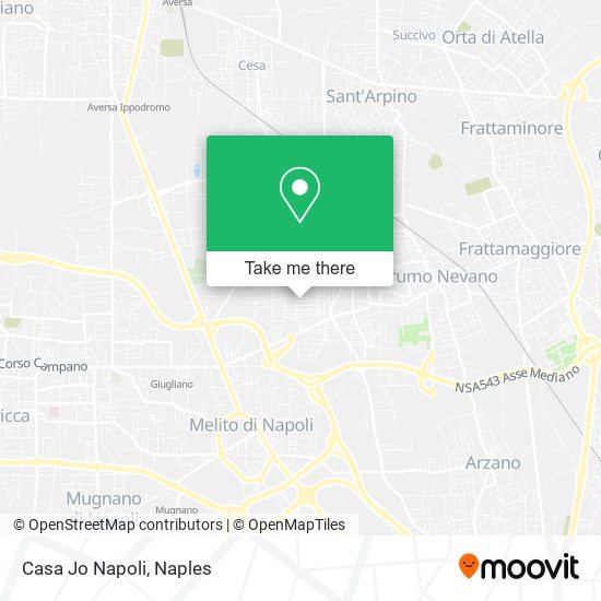 Casa Jo Napoli map