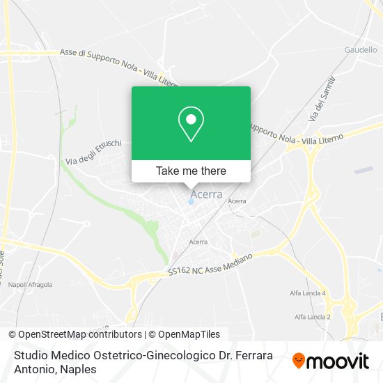 Studio Medico Ostetrico-Ginecologico Dr. Ferrara Antonio map