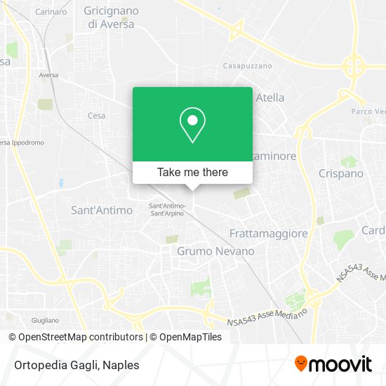 Ortopedia Gagli map