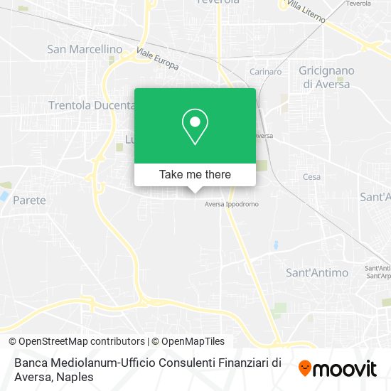 Banca Mediolanum-Ufficio Consulenti Finanziari di Aversa map