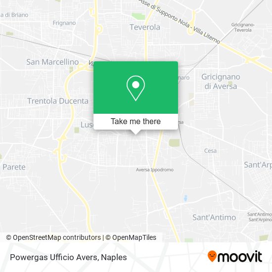 Powergas Ufficio Avers map