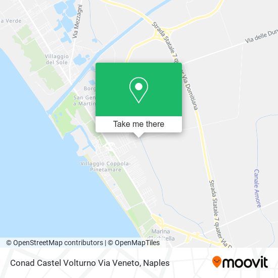 Conad Castel Volturno Via Veneto map