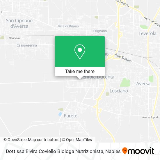 Dott.ssa Elvira Coviello Biologa Nutrizionista map