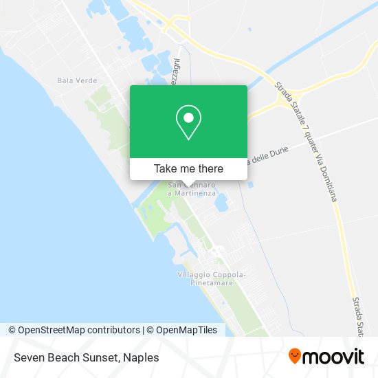 Seven Beach Sunset map