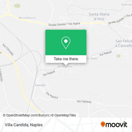 Villa Candida map