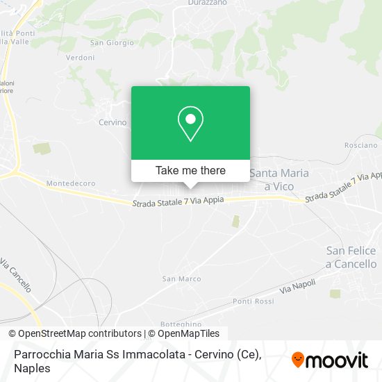 Parrocchia Maria Ss Immacolata - Cervino map