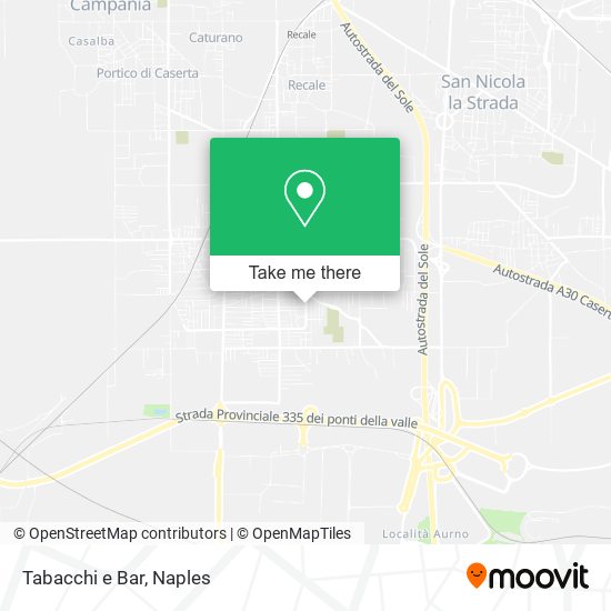 Tabacchi e Bar map