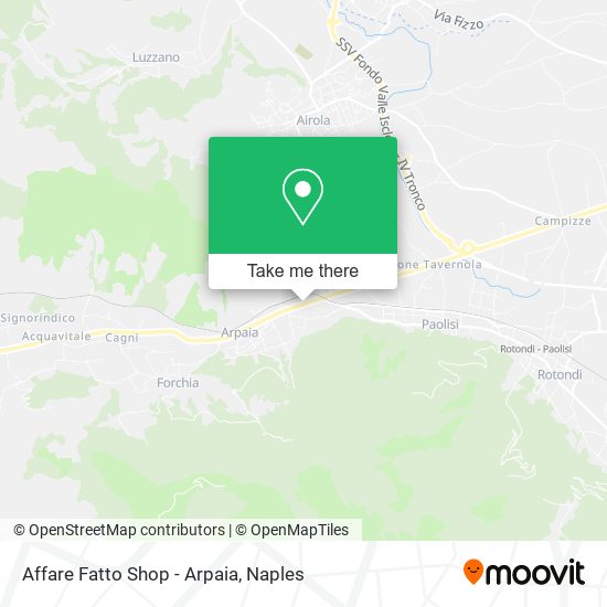 Affare Fatto Shop - Arpaia map