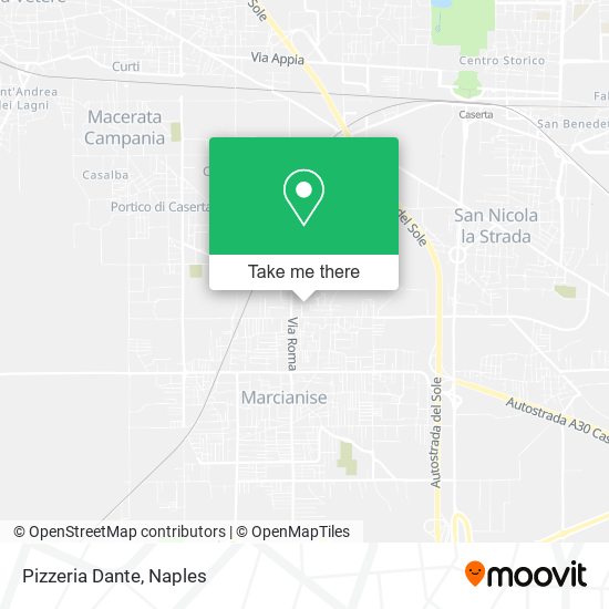 Pizzeria Dante map