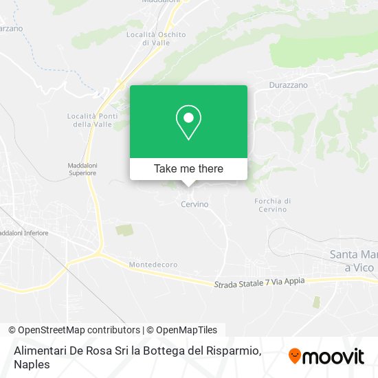 Alimentari De Rosa Sri la Bottega del Risparmio map