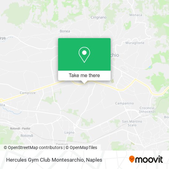 Hercules Gym Club Montesarchio map
