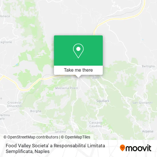 Food Valley Societa' a Responsabilita' Limitata Semplificata map