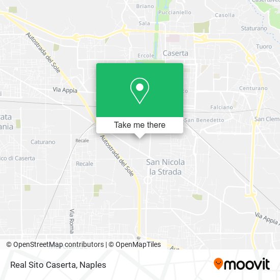 Real Sito Caserta map