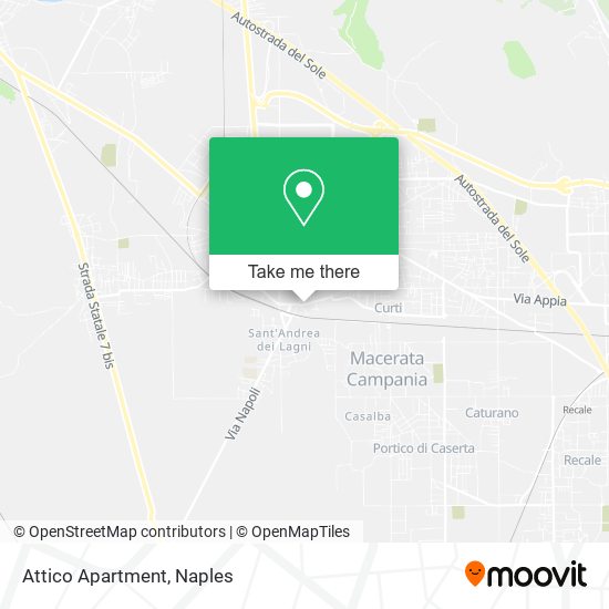 Attico Apartment map