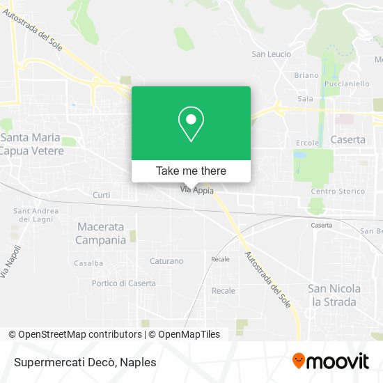 Supermercati Decò map