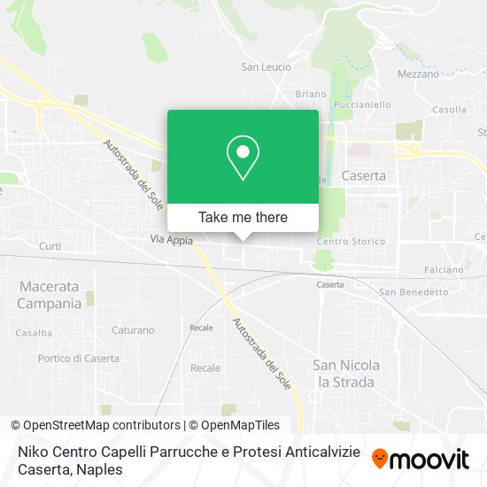 Niko Centro Capelli Parrucche e Protesi Anticalvizie Caserta map