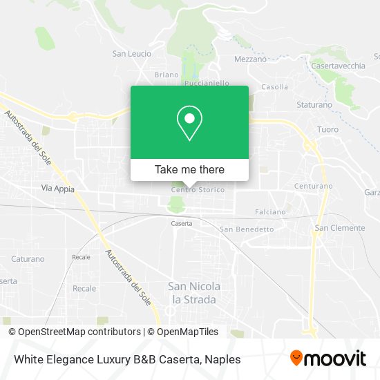 White Elegance Luxury B&B Caserta map