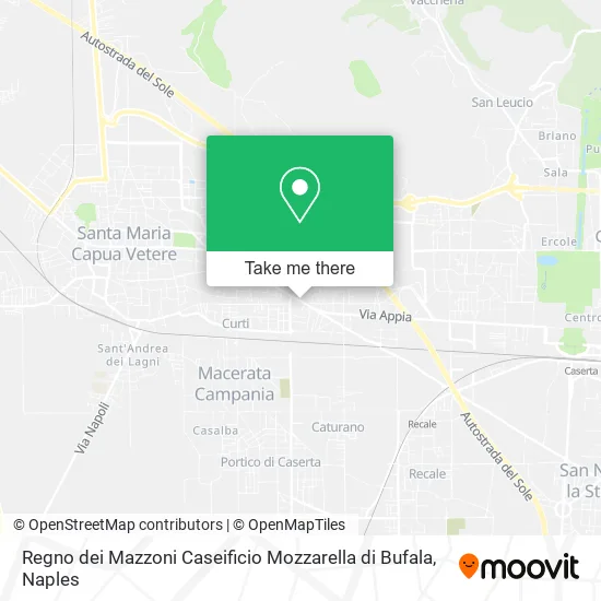 Regno dei Mazzoni Caseificio Mozzarella di Bufala map